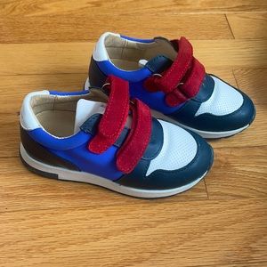 Jacadi Toddler Boys Leather Sneakers Size 26 / Toddler Size 10